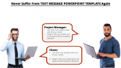 Inventive Text Message PowerPoint Template Presentation